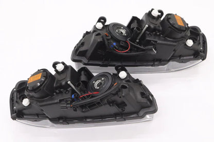 WISE SQUARE Xenon Headlight Unit Set - Skyline R34/GT-R BNR34 Late Model