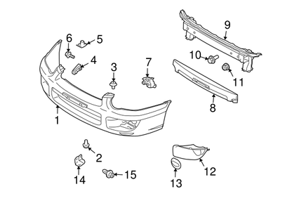 Subaru Impreza WRX GD Front Bumper 03-05