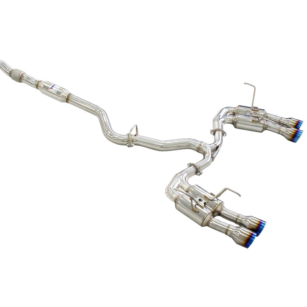 Invidia R400 Cat Back Exhaust w/Ti Straight Cut Tips - Subaru WRX/STI 11-21