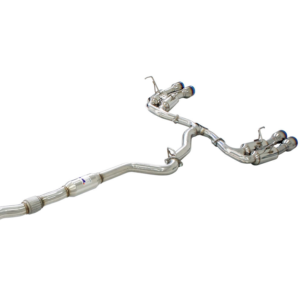 Invidia R400 Cat Back Exhaust w/Ti Straight Cut Tips - Subaru WRX/STI 11-21