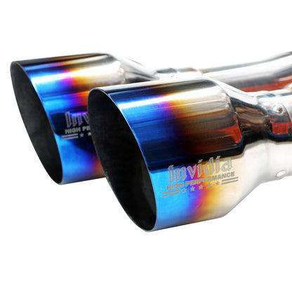 Invidia R400 Cat Back Exhaust w/Ti Straight Cut Tips - Subaru WRX/STI 11-21