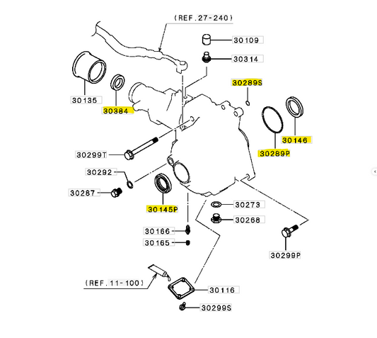Mitsubishi Evo 7/8/9 Transfer Case Seal Kit