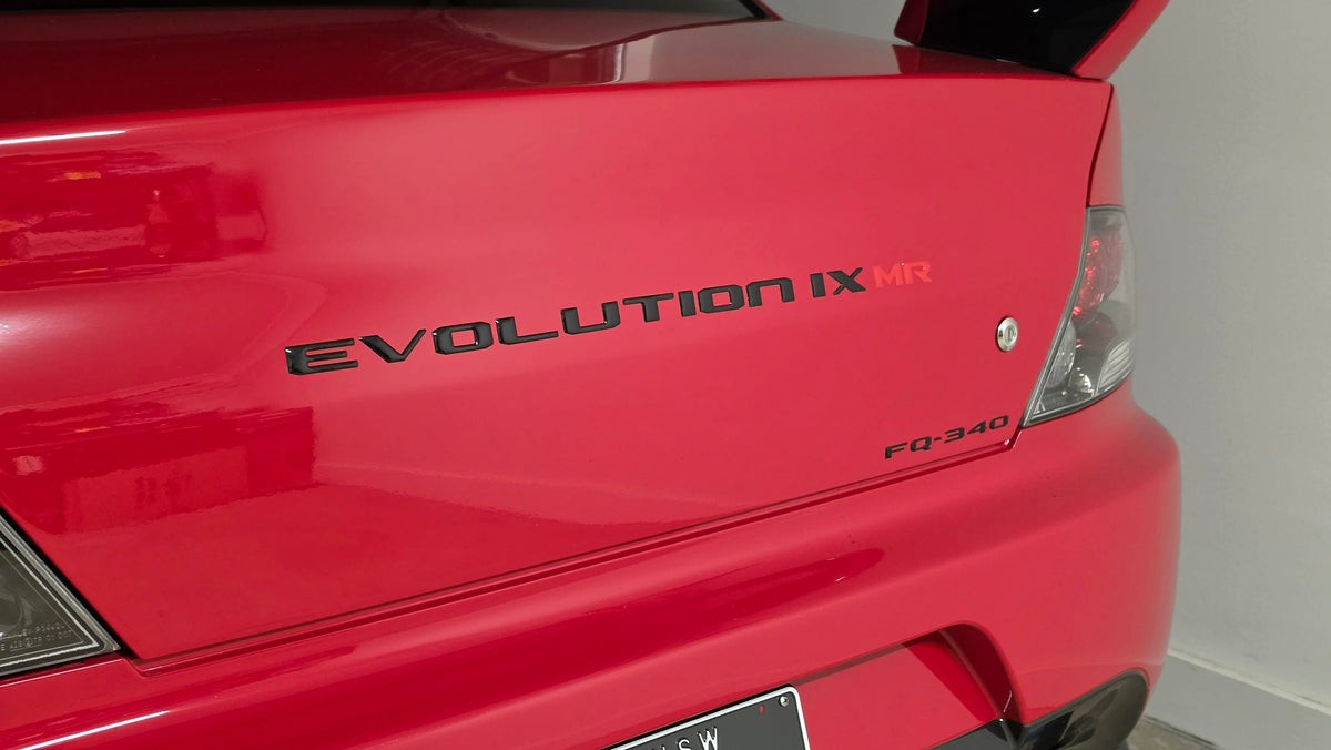 Mitsubishi Lancer Evolution 9 MR FQ340 Badge Set