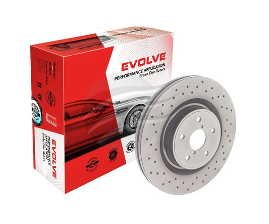 Bremtec Evolve F2S Performance Front Brake Rotor (Pair) - Subaru STI VAB 18 - 21 (Front, 6 - Piston Brembo 340 x 30mm) - Classic JDM Spares