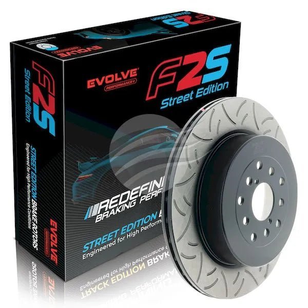 Bremtec Evolve F2S Performance Rear Brake Rotor Pair - Subaru STI 08 - 17 (316x20mm) - Classic JDM Spares