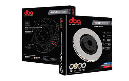 DBA T3 4000 Slotted Rotors PAIR - Subaru STI 01 - 17/Liberty GT STI 07 - 09/BRZ tS 17 - 21/Toyota 86 GTS 17 - 21 (Front, 326 x 30mm) - Classic JDM Spares