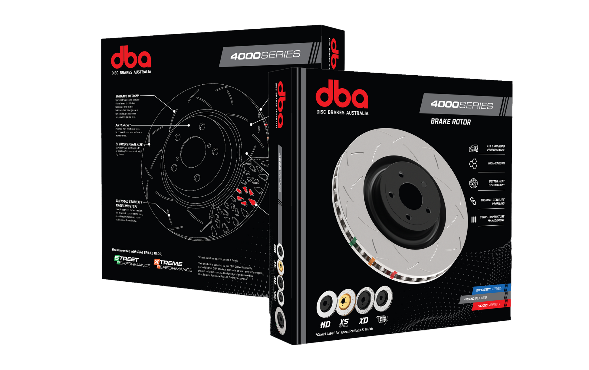 DBA T3 4000 Slotted Rotors PAIR - Subaru STI VAB 18 - 21 (Front, 6 - Piston Brembo 340 x 30mm) - Classic JDM Spares