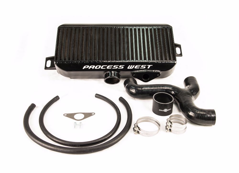 Process West Top Mount Intercooler Kit Black (suits Subaru 08+ GRB/VA STI)