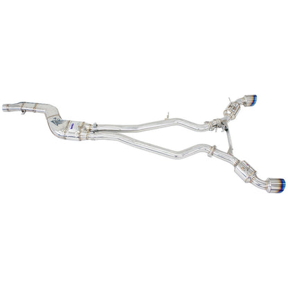 Invidia Dual N1 Turbo Back Exhaust w/Catted Down Pipe, Ti Tips - Toyota Supra A90 19+